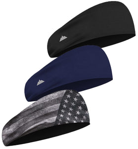 Tough Headwear Mens Sweat Headband - Cycling, Football, Baseball, Running Headbands for Men - Breathable Athletic Headband, Performance Sweatband for Working Out, Sports Headband for Men/Women