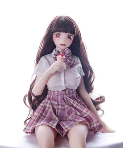 Junying/MOZU Lingnai 1/5 Female Seamless Action Figures Full Silicone Material, Jydoll 60cm Flexible Female Figure Dolls for Cosplay/Photography/Arts (Wig)