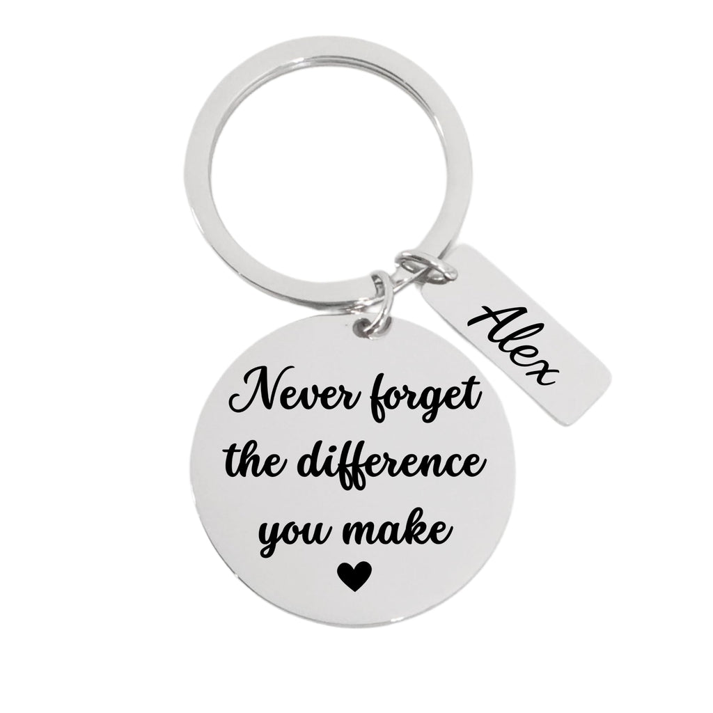 Personalized Employee Appreciation Keychain – Coworker Staff Team Thank You Keychain – Custom Business Gift for Company, Boss, or Colleagues – Inspirational Christmas or Holiday Gift