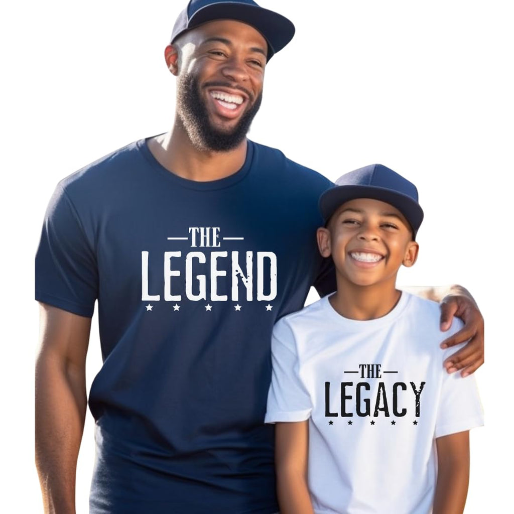 Legend And Legacy Shirts, Gifts From Baby Boy or Girl, Matching Tees For Father And Newborn Son, Daddy Daughter Coordinating Outfits, Father Son T-Shirts, Daddy And Me Apparel