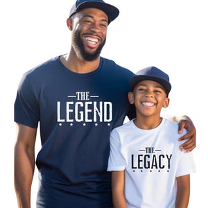 Legend And Legacy Shirts, Gifts From Baby Boy or Girl, Matching Tees For Father And Newborn Son, Daddy Daughter Coordinating Outfits, Father Son T-Shirts, Daddy And Me Apparel