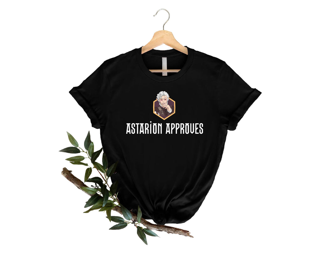 Astarion Approval Shirt, Baldur's Gate 3, High Elf Rogue Tee, Astarion Merchandise, Bulders, Astarion Rogue Apparel Multicolor