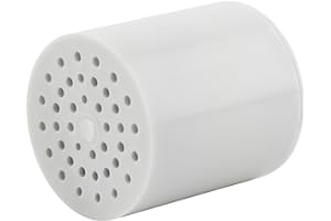 AquaBliss High Output Shower Filter Replacement Cartridge – Reduces Chemicals & Chlorine, Restores pH Balance, Glowing Skin, Strong Nails & Shimmering Hair – 1-Pack (SFC100)