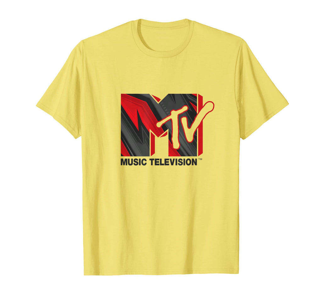 Mademark x MTV - Official MTV Red, Grey and Black Hard Rock Music Television T-Shirt