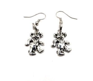 Bear Earrings Dangles Dancing Charm for Teen Women Girls Handmade Beach Hemp Jewelry