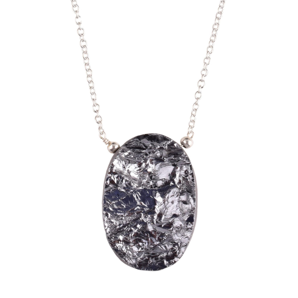 Manilata Elite Shungite Crystals Pendant Necklace, Unusual Gemstone, Dainty Women Fashion Jewelry, Birthday, Gift for Her, Gemstone Jewelry (elite shungite)