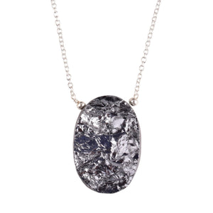 Manilata Elite Shungite Crystals Pendant Necklace, Unusual Gemstone, Dainty Women Fashion Jewelry, Birthday, Gift for Her, Gemstone Jewelry (elite shungite)