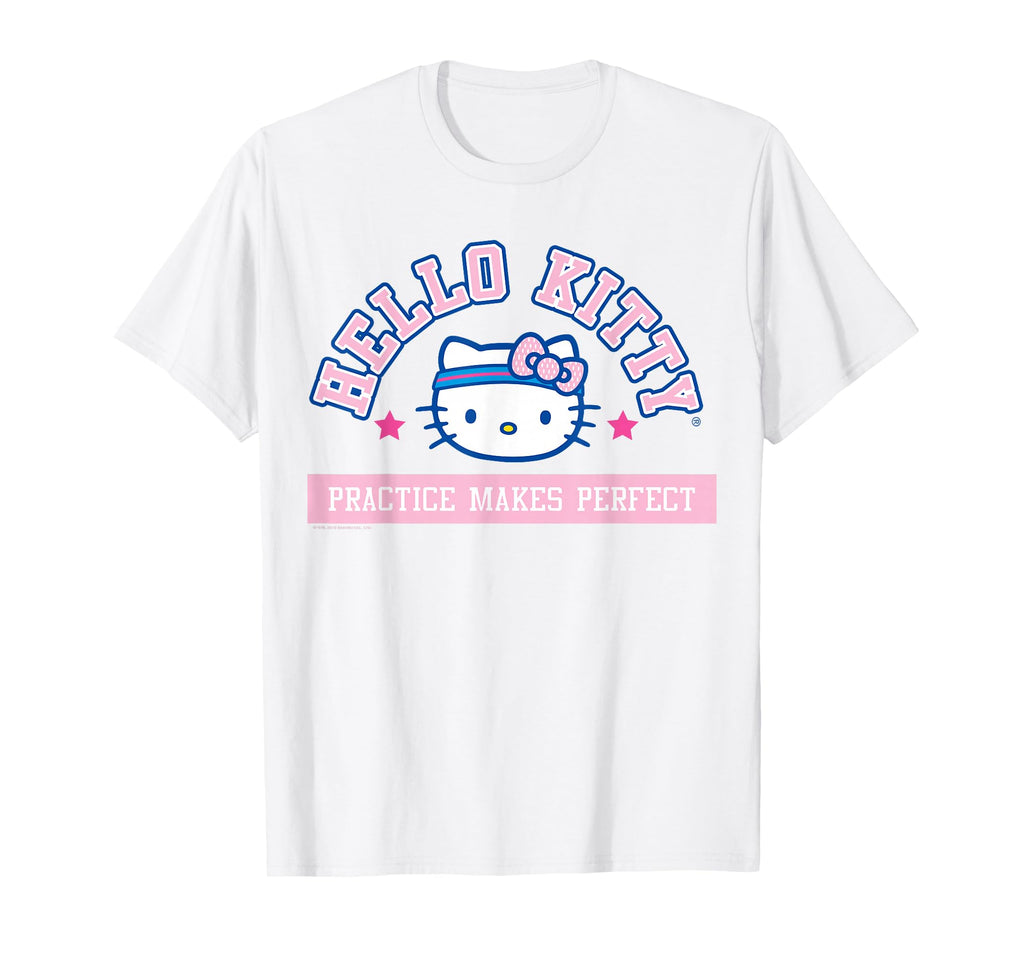 Hello Kitty Practice Makes Perfect Sports Athlete Tee Shirt T-Shirt
