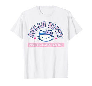 Hello Kitty Practice Makes Perfect Sports Athlete Tee Shirt T-Shirt