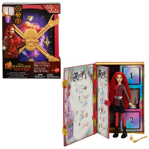 Mattel Disney Descendants: The Rise of Red – Red, Daughter of Queen of Hearts Doll & Playset, The Sorcerer’s Cookbook, Mix for Slime & Surprises