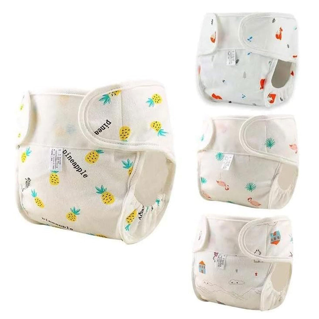 BABESIDE 4 PCS Baby Doll Diapers Underwear for 17-24 Inch Dolls Reusable Doll Diapers Reborn Babys Doll Accessories Fits Baby Doll
