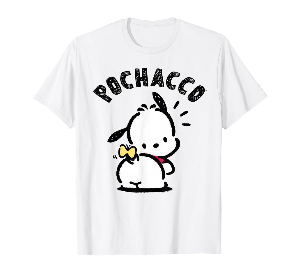 Sanrio Pochacco Backside Logo Tee Shirt T-Shirt