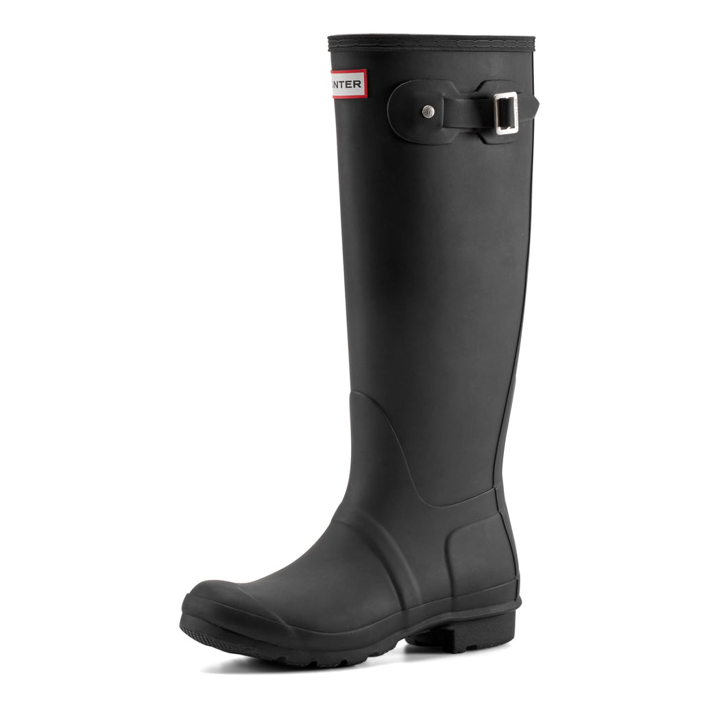 Hunter Women's Original Tall Rain Boots, Black, 10 Medium