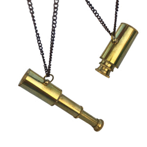 Vintage Nautical Brass Necklace Telescope Designed Antique GIft Nautical Accessories By ArtisanGallery