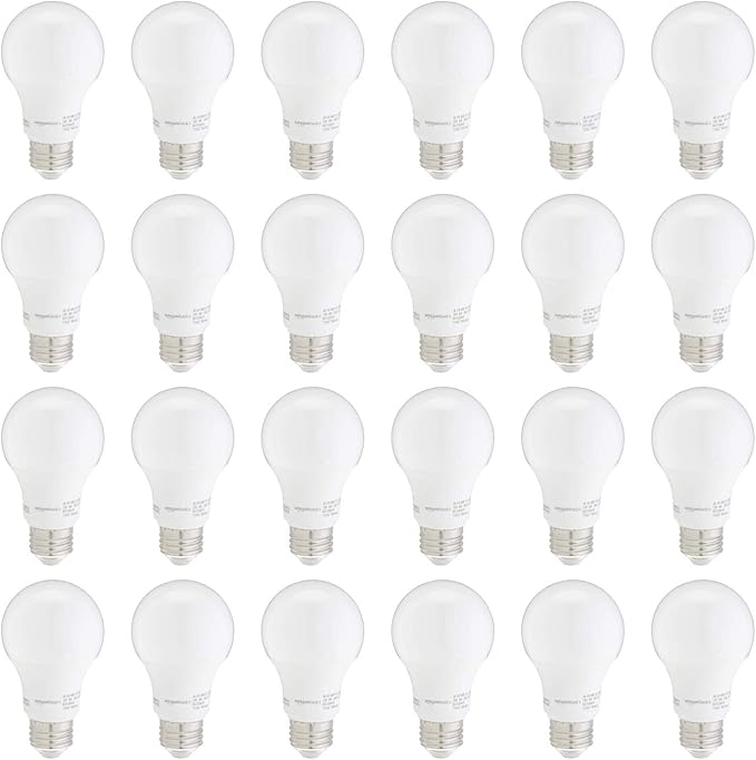 SYLVANIA ECO LED Light Bulb, A19 60W Equivalent, Efficient 9W, 7 Year, 750 Lumens, 2700K, Non-Dimmable, Frosted, Soft White - 8 Count (Pack of 1) (40821)