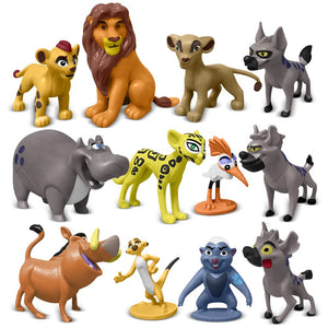 12-Pc Mini Animal Action Figures, Collectible Toys for Kids, Perfect for Cake Toppers & Desktop Decorations