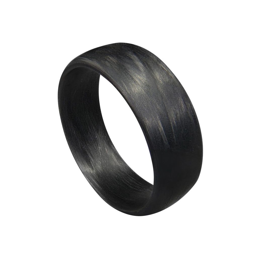 Full Carbon Fiber Legacy Ring, Men's or Women's Wedding Band, Matte Finish, Black, Durable, Scratch Resistant, Waterproof, Handcrafted in the USA, Custom Band Widths