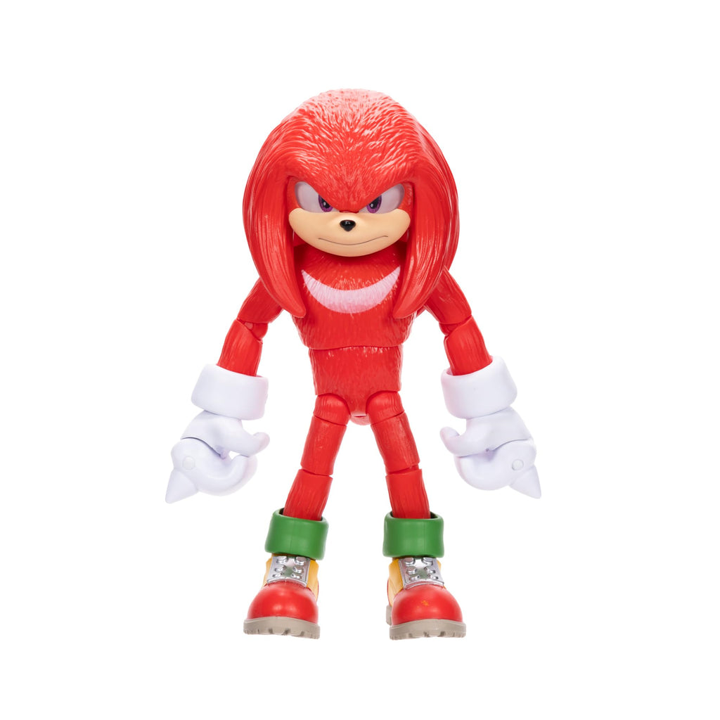 Sonic 3 Movie Action Figures 5-Inch Knuckles Collector Toy Figure, Highly Articulated for Boys Girls - Officially Licensed Sonic The Hedgehog 3 Movie Product