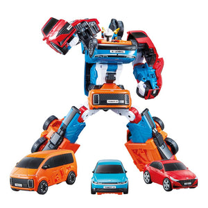 New TOBOT, TOBOT NEO TRITAN, Youngtoys Transforming Collectible Vehicle to Robot, Heroes Animation Character Toys for Kids 3 and up Transform Toys Cars, Large Size Integration 11-inch