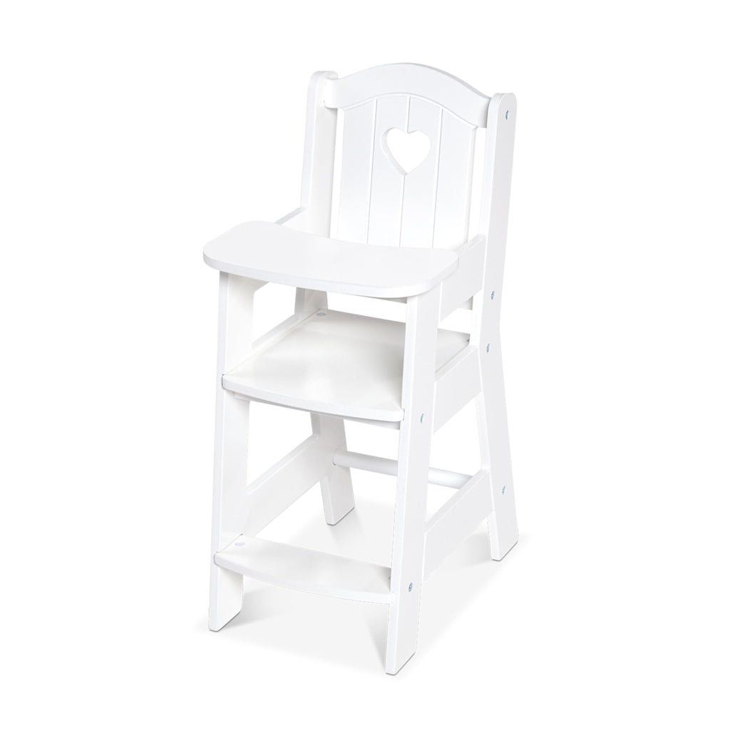 Melissa & Doug Play High Chair Pretend Play High Chair Baby Doll Accessories