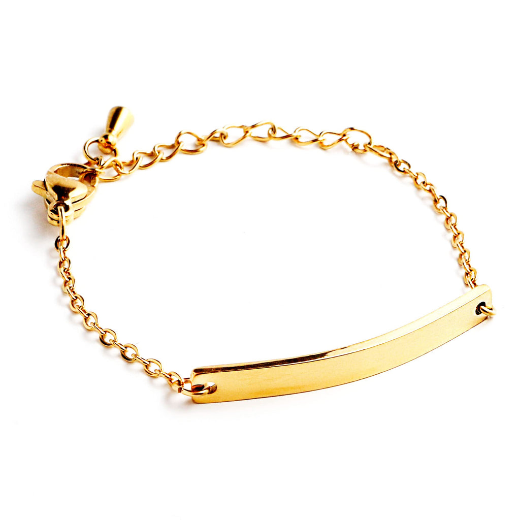 Petite Boutique Children's Bracelet Gold Plated Adjustable Hypoallergenic Kids Fashion Jewelry