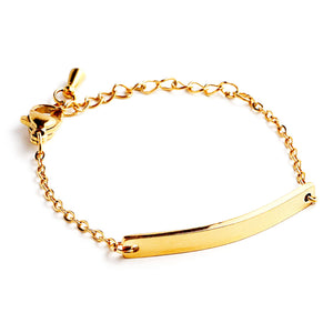 Petite Boutique Children's Bracelet Gold Plated Adjustable Hypoallergenic Kids Fashion Jewelry
