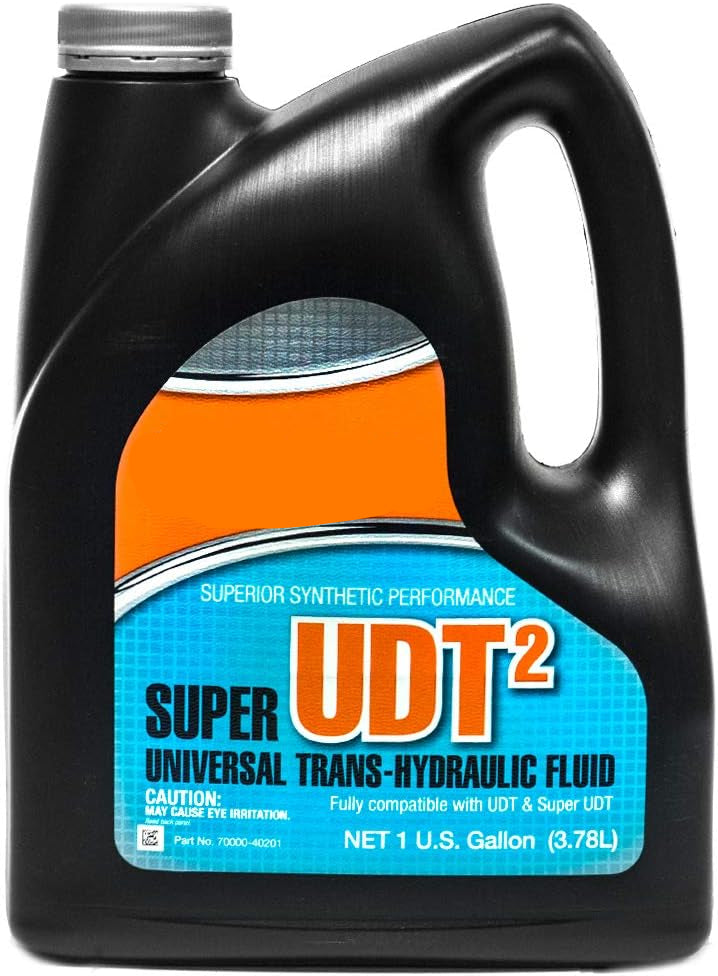 Kubota Super UDT2 trans-hydraulic fluid container on a white background