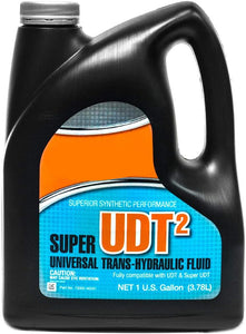 Kubota Super UDT2 trans-hydraulic fluid container on a white background