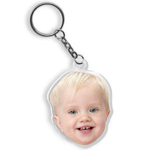 Personalized Acrylic Face Keychain, Custom Keychain with Picture, Custom Photo Human Face Keychain, Best Custom Gifts for Men Women