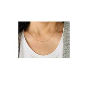 JENNYANDJUDE Custom Morse Code Necklace with White Cultured PEARLS Gold Fill or Sterling Silver | Minimalist Personalized Jewelry | Secret Message | Gift for Her
