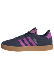 Adidas Women's VL Court 3.0, Shadow Navy/Purple Burst/Silver Metallic, 7.5