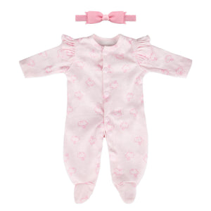 Realistic Reborn Baby Doll Clothes 16-18 inch 2pcs Pink Outfits Clothing Set Accessories Suitable for Reborn Babies and Newborns