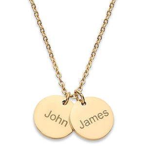 Personalized Kids Name Necklaces for Mom, Wife, Women, Custom Engraved Christmas, Mother's Day, Birthday Day Gift Daughter Grandkids,18k Gold Plated, 1 to 5 Multiple Charms Boys Girls Family Jewelry