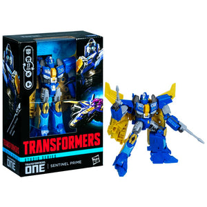 Transformers Toys Studio Series Voyager Class One Sentinel Prime 6.5-inch Converting Action Figure, Robot Toys, 8+