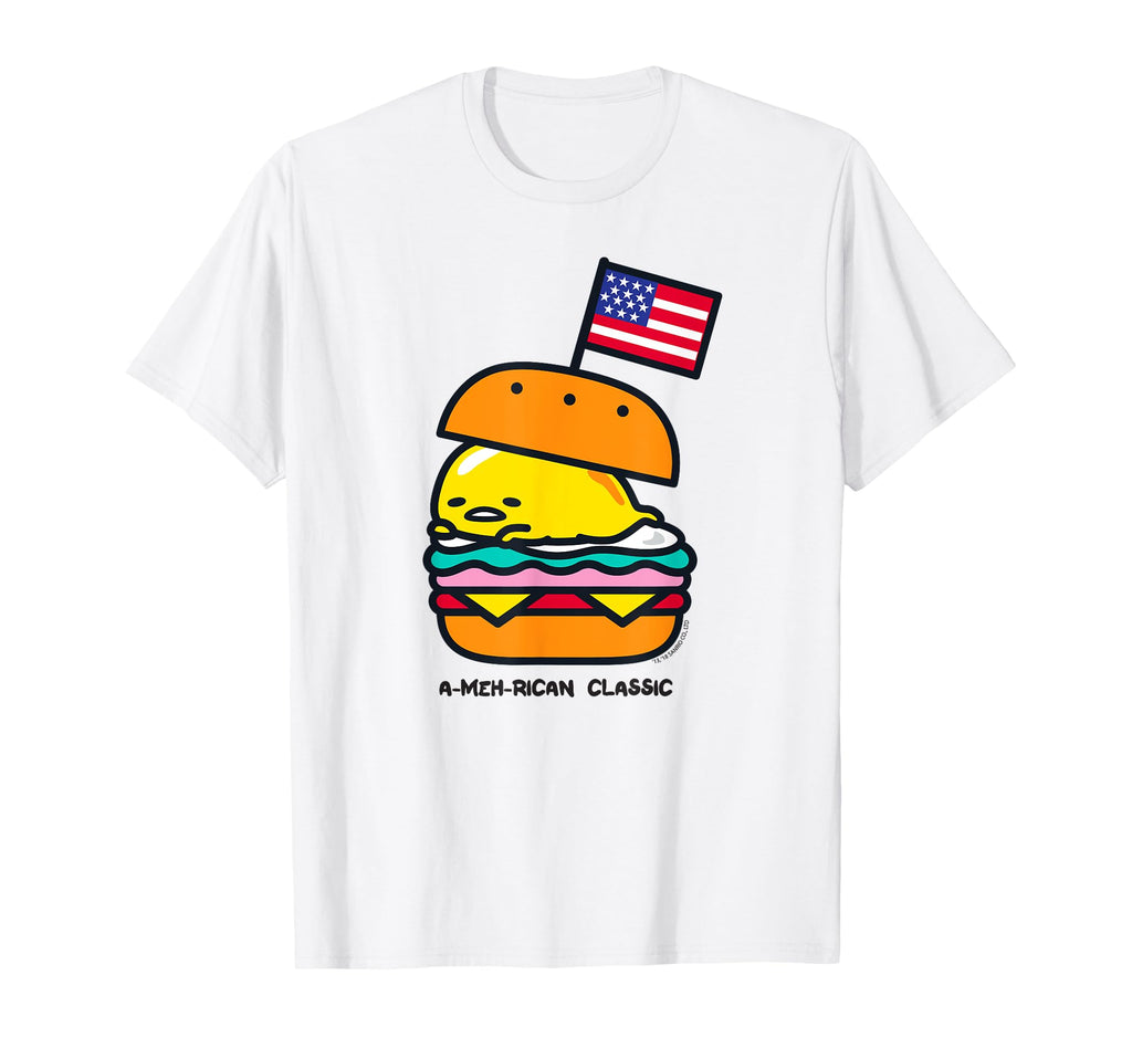 Gudetama American Classic Burger Tee Shirt T-Shirt