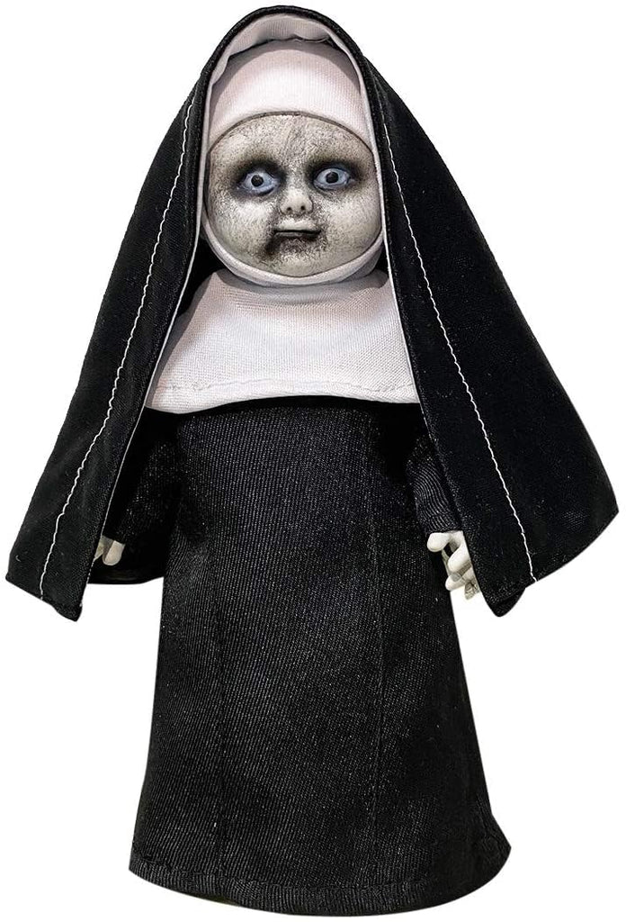 The Nun Dolls Creepy Catholic Halloween Figure Replica Cosplay Prop Horror Washable Doll Outfit