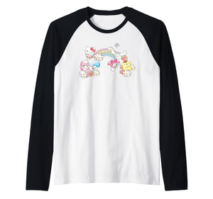 Sanrio Spring Hello Kitty Little Twin Stars My Melody Purin Raglan Baseball Tee