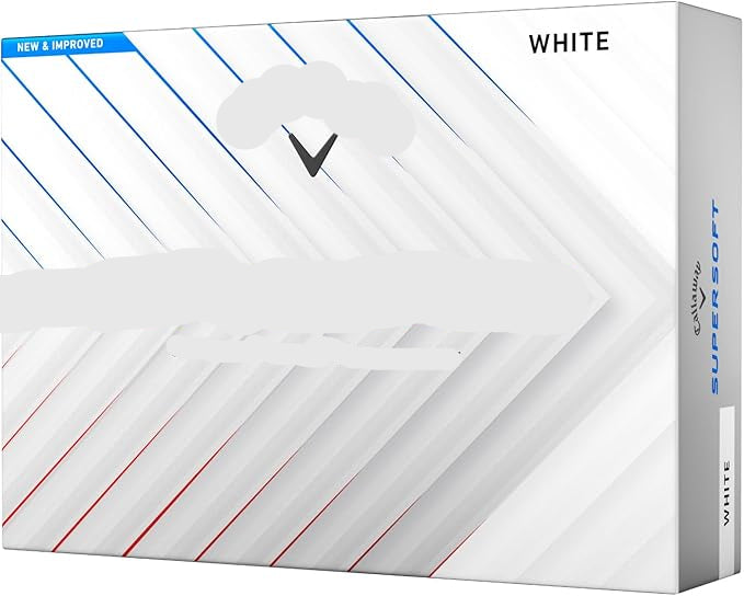 Callaway Supersoft golf ball box on a white background
