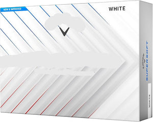 Callaway Supersoft golf ball box on a white background