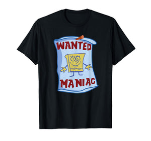 Mademark x SpongeBob SquarePants - SpongeBob SquarePants - Wanted: Maniac T-Shirt