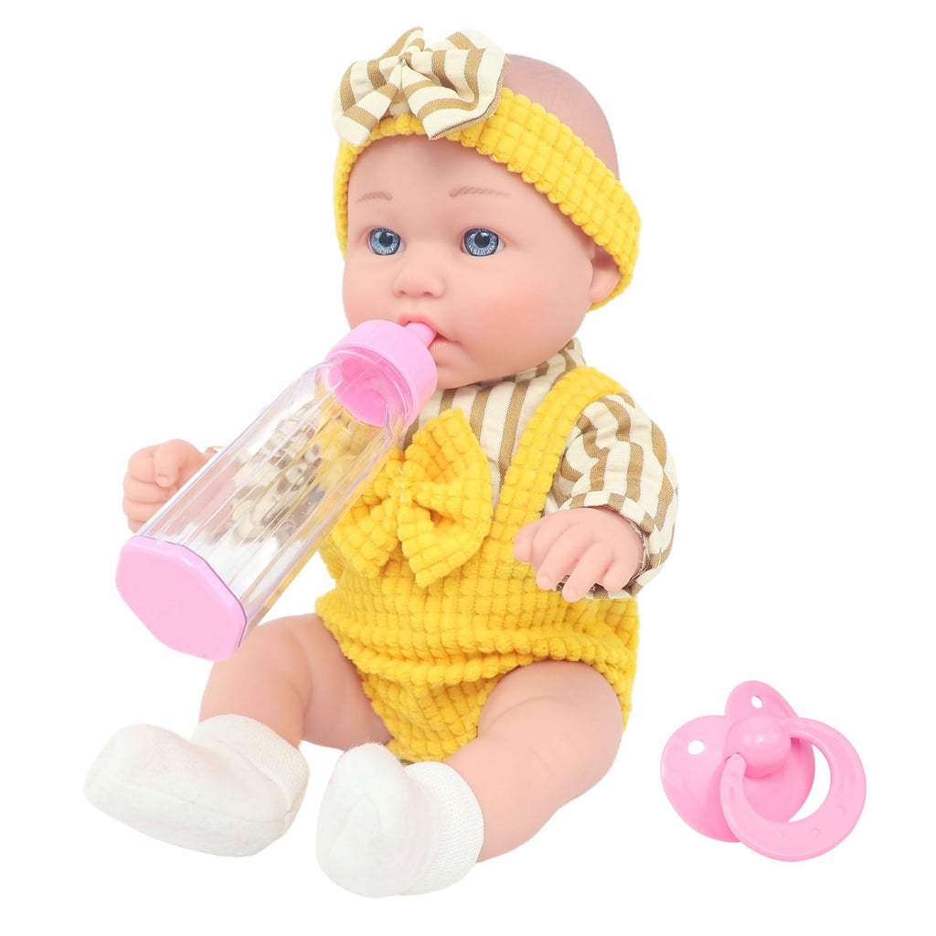 12? Baby Doll and Accessories, 6 Pcs Realistic Baby Doll Play Set with Clothes for Toddlers -Gift Box