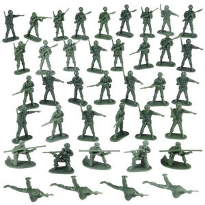 U. S. Toy DELUXE BAG OF CLASSIC TOY GREEN ARMY SOLDIERS - 36 Pc. (USTVL47)