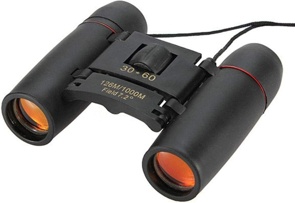 Portable Monocular 30 x 60 Small Binoculars Compact for Adults Kids, Mini Binocular Lightweight Pocket Folding Binoculars for Bird Watching