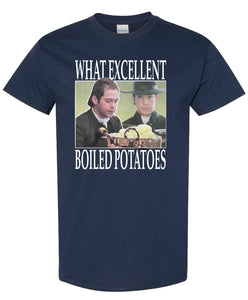 ElixirStreet Boiled Potatoes Funny Meme Shirt Pride and Prejudice Fitzwliam Dary Tee Elizbeth Benet Ring Dress Multi Color