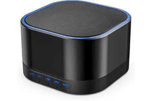 Magicteam White Noise Machine with 20 Non Looping Natural Soothing Sounds Memory Function 32 Levels of Volume Powered by AC or USB and Sleep Sound Timer Therapy for Baby Kids Adults Black