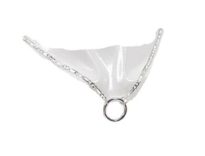 A SHER'S CREATION Tiny 0.5" Delicate day Collar Choker O Ring Unisex Necklace 925 Sterling Silver Circle charm pure plated for Men Women Gift light and statement