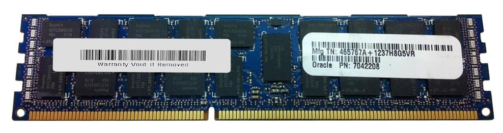 7042208 - Sun Oracle 8GB 1600MHz DDR3 PC3-12800 ECC Registered CL9 240-Pin DIMM 1.5V Dual Rank x4 Memory Module