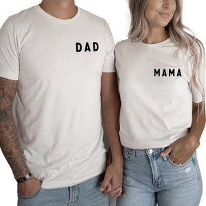 Verita Culture Mom and Dad Shirts Women Mama Letter Printed T-Shirt Mama Graphic Tee Casual Short Sleeve Tops Tee Heather Olive