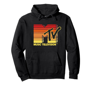 Mademark x MTV - Hand Hewn Sun Stripes Vintage MTV Logo Pullover Hoodie