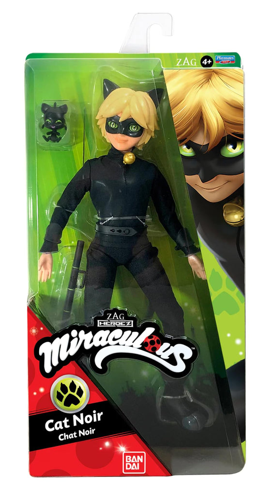 Miraculous Cat Noir Action Doll, 11 inches , Black